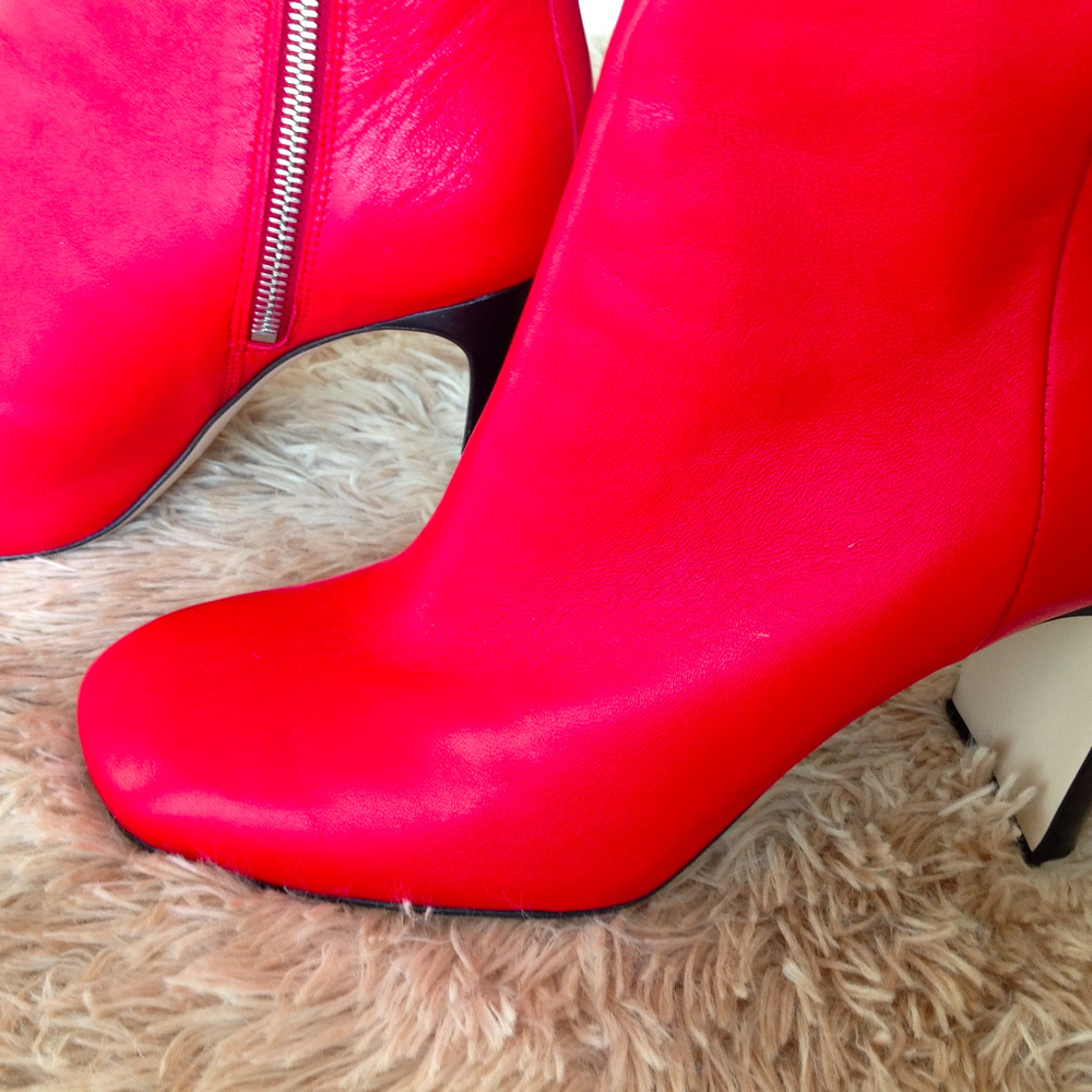 NWOT Rag & Bone Red Ankle Boots - Picture 8 of 10